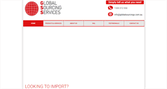 Desktop Screenshot of globalsourcings.com.au